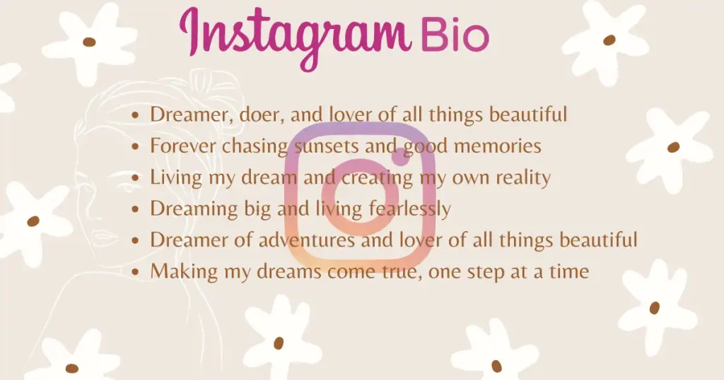 Dream Girls Bio for Instagram